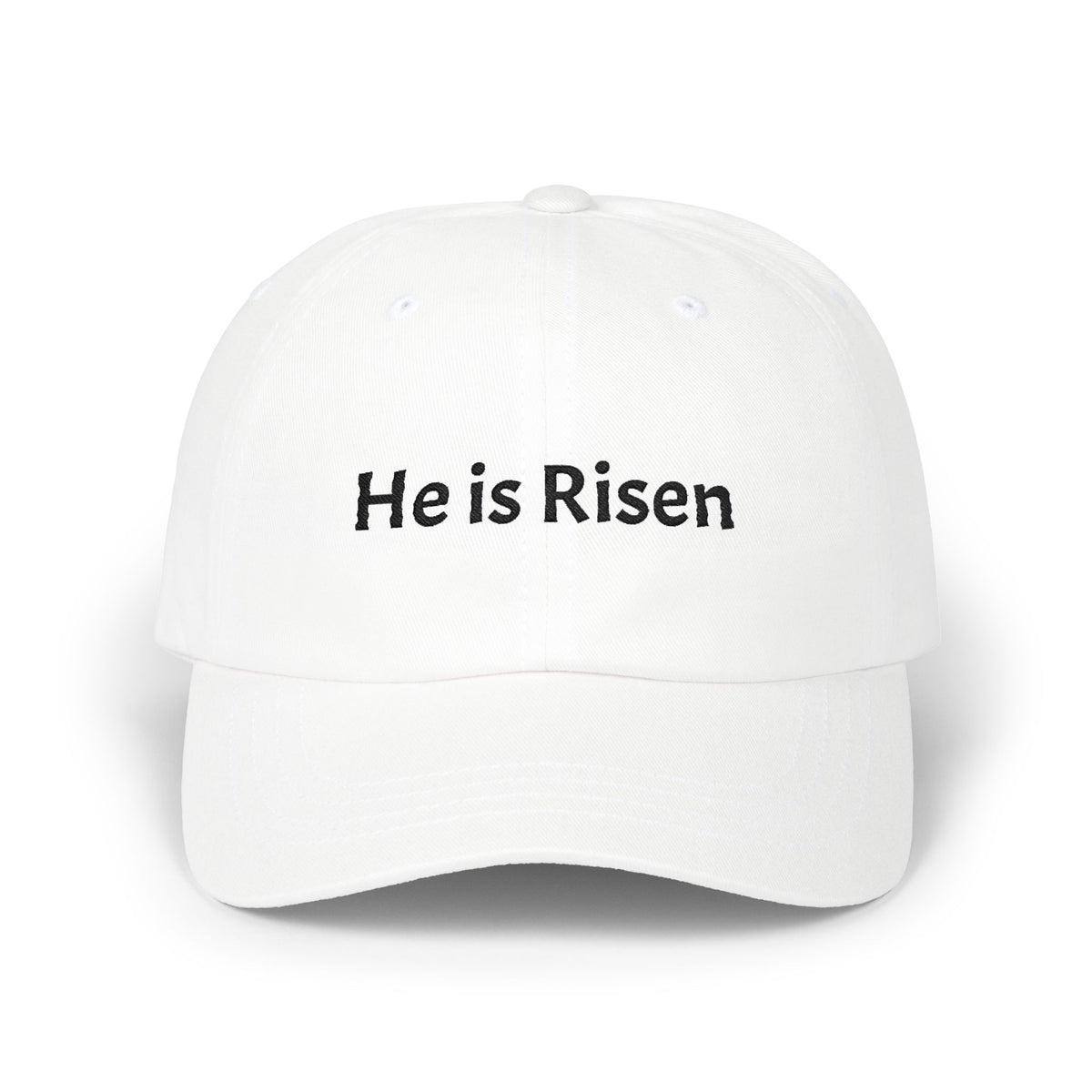 He is Risen Classic Dad Cap | Christian Easter Scripture Embroidered Hat