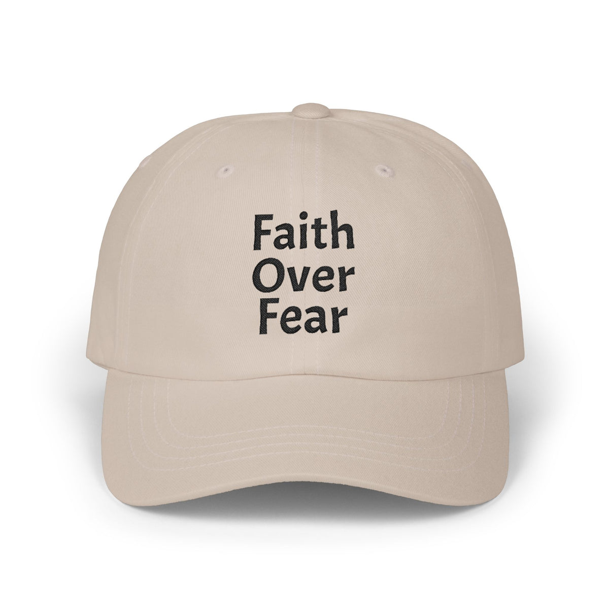 Faith Over Fear Dad Cap | Embroidered Christian Hat