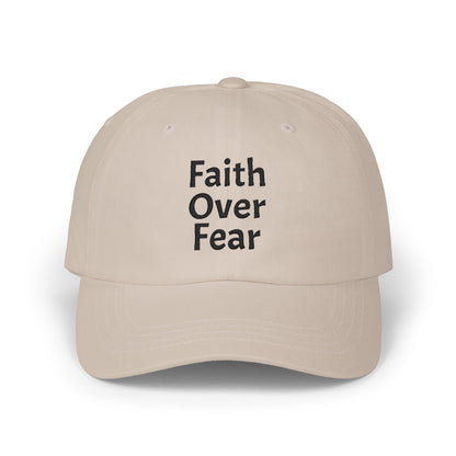 Faith Over Fear Dad Cap | Embroidered Christian Hat