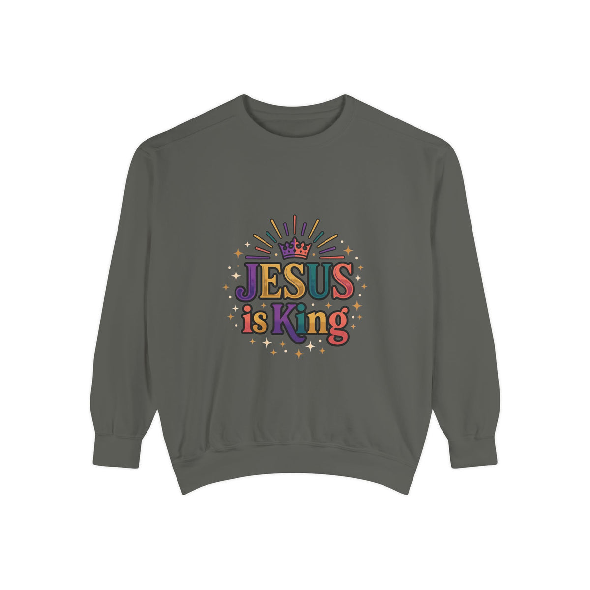 Jesus is King sweatshirt | Christian faith graphic crewneck