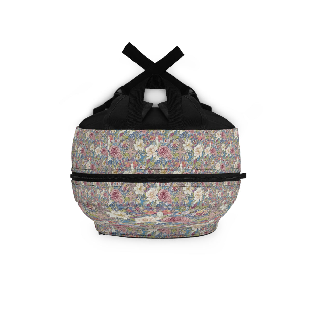 Vintage Floral Backpack – Romantic Rose Garden Print School & Everyday Bag, Christian