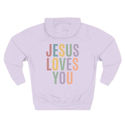 Jesus Loves You Hoodie| Pastel Faith Graphic Hoodie