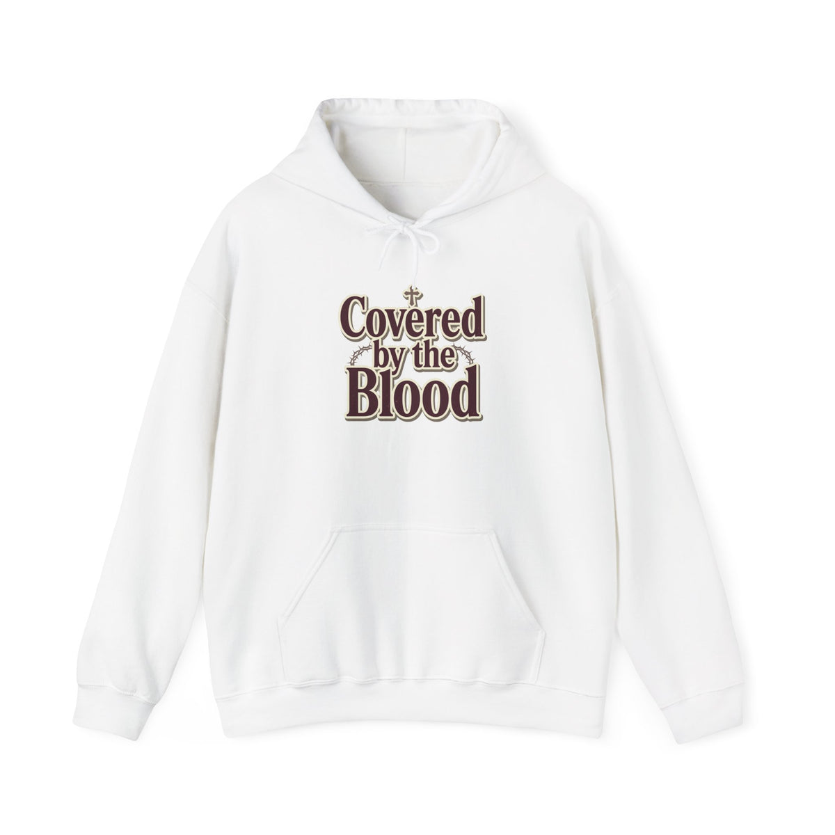 Covered by the Blood Hoodie — Christian Faith Graphic Sweatshirt
