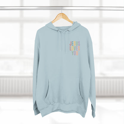 Jesus Loves You Hoodie| Pastel Faith Graphic Hoodie