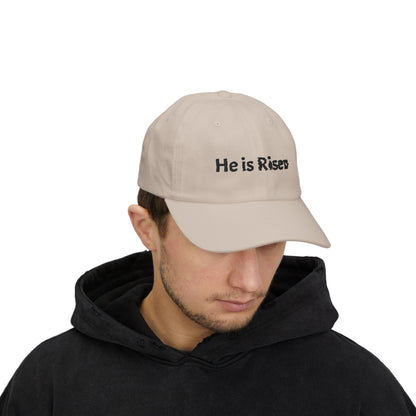 He is Risen Classic Dad Cap | Christian Easter Scripture Embroidered Hat