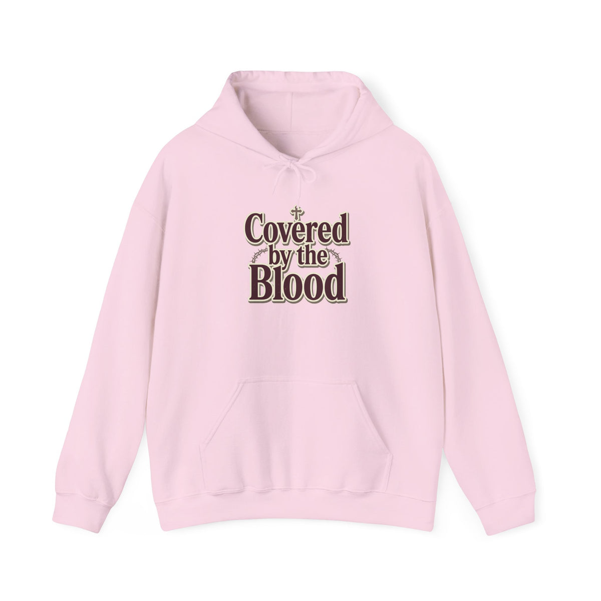 Covered by the Blood Hoodie — Christian Faith Graphic Sweatshirt