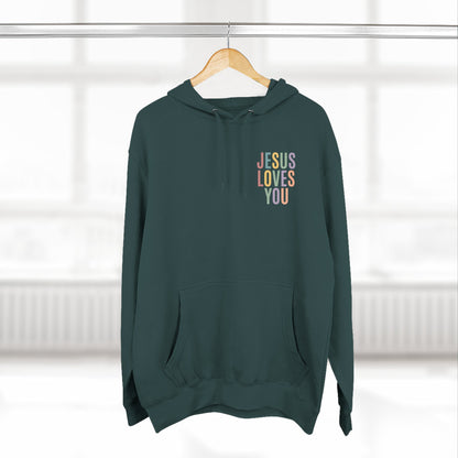 Jesus Loves You Hoodie| Pastel Faith Graphic Hoodie