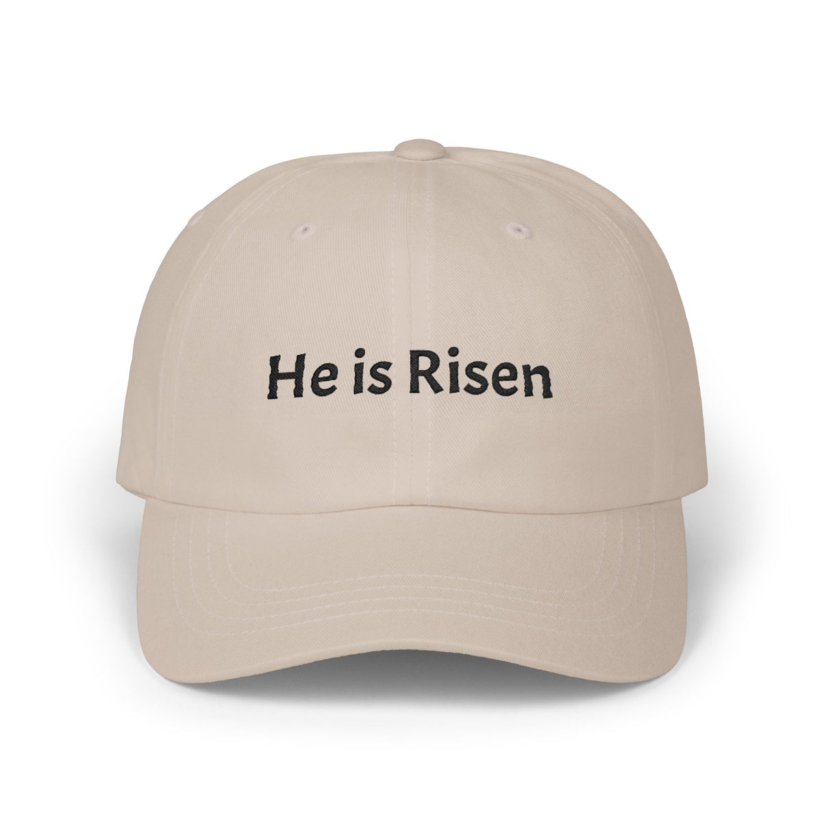 He is Risen Classic Dad Cap | Christian Easter Scripture Embroidered Hat