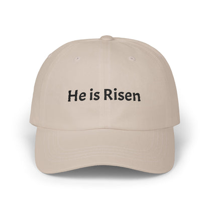 He is Risen Classic Dad Cap | Christian Easter Scripture Embroidered Hat
