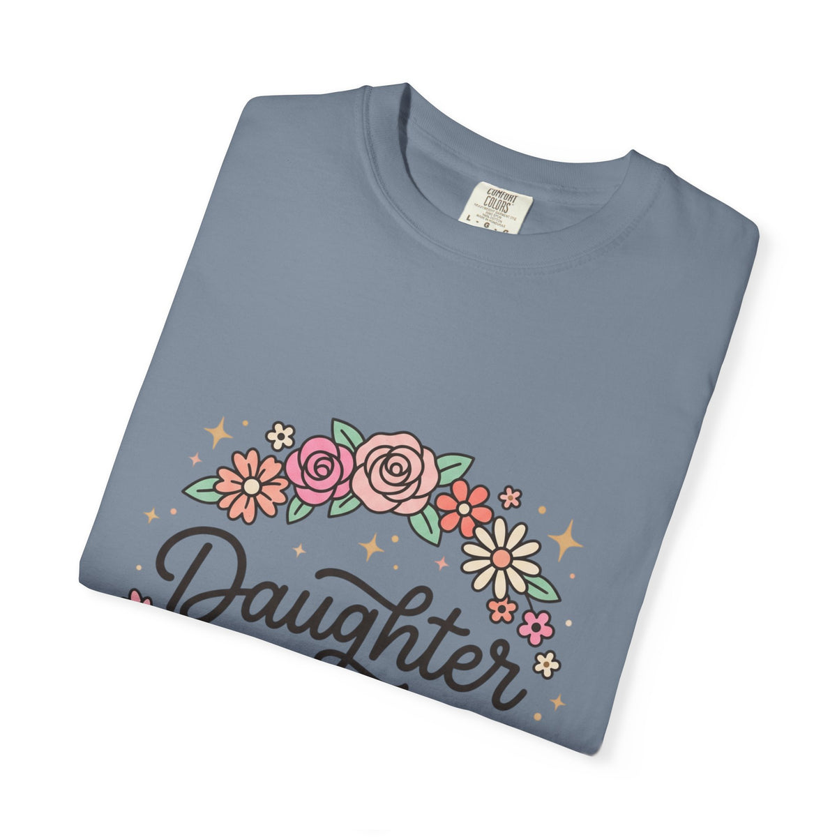 Daughter of Christ floral wreath T-shirt | Christian faith tee