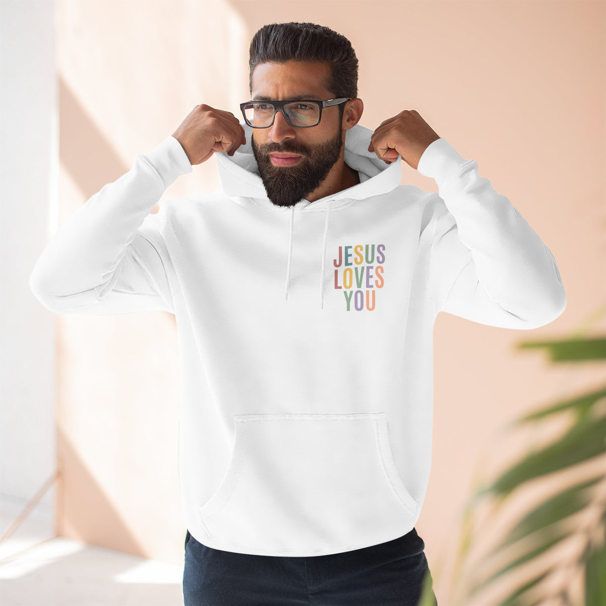 Jesus Loves You Hoodie| Pastel Faith Graphic Hoodie