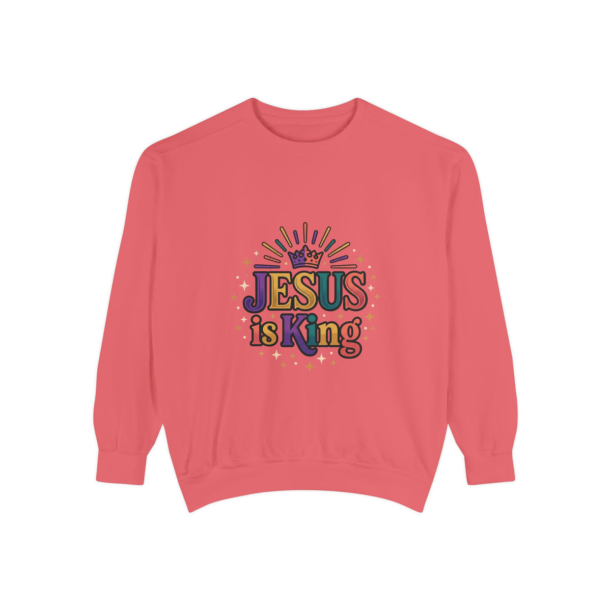 Jesus is King sweatshirt | Christian faith graphic crewneck