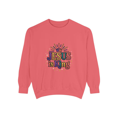 Jesus is King sweatshirt | Christian faith graphic crewneck