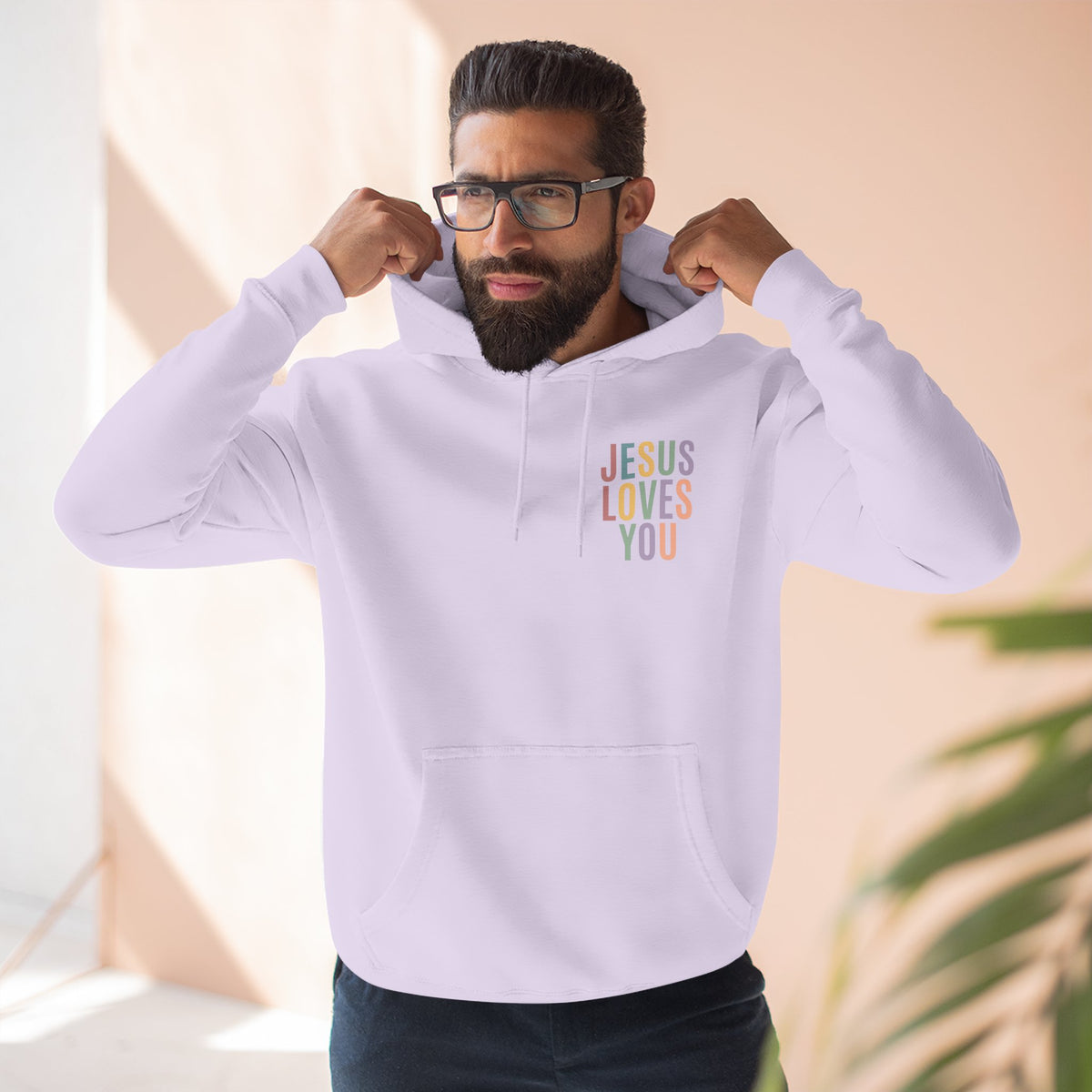 Jesus Loves You Hoodie| Pastel Faith Graphic Hoodie