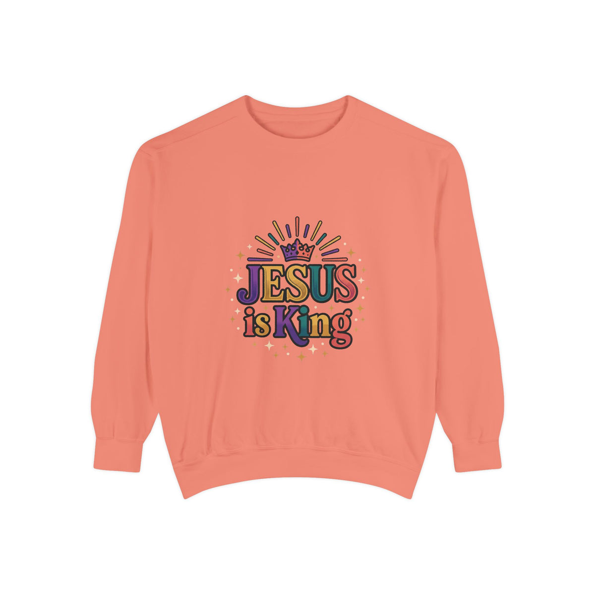 Jesus is King sweatshirt | Christian faith graphic crewneck