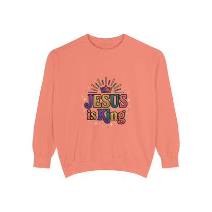 Jesus is King sweatshirt | Christian faith graphic crewneck