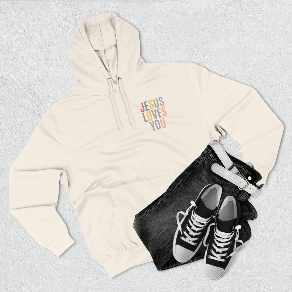 Jesus Loves You Hoodie| Pastel Faith Graphic Hoodie