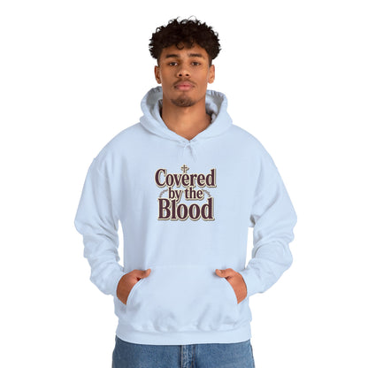 Covered by the Blood Hoodie — Christian Faith Graphic Sweatshirt