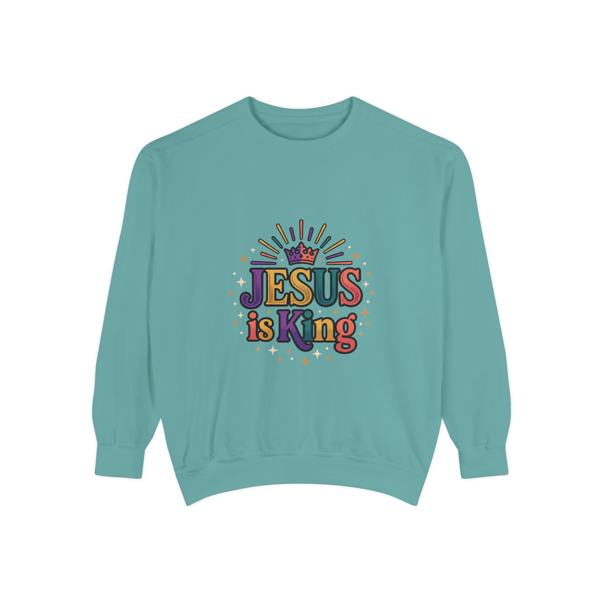 Jesus is King sweatshirt | Christian faith graphic crewneck