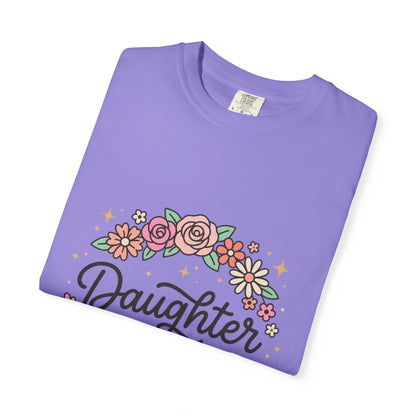 Daughter of Christ floral wreath T-shirt | Christian faith tee