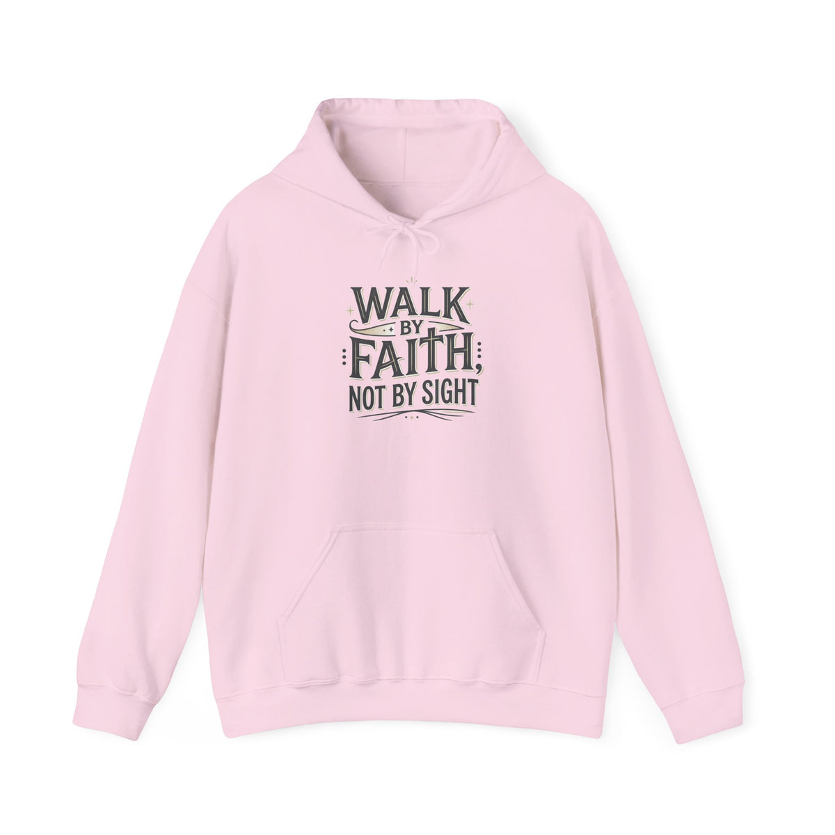Walk By Faith Hoodie Christian Inspirational Pullover Sweatshirt Hoodie