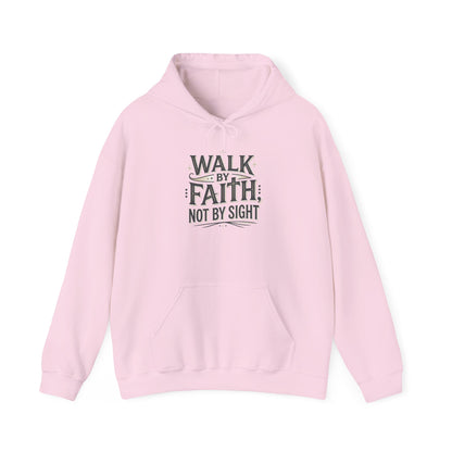 Walk By Faith Hoodie Christian Inspirational Pullover Sweatshirt Hoodie