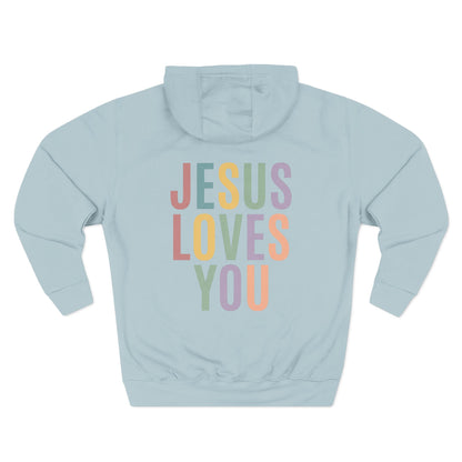 Jesus Loves You Hoodie| Pastel Faith Graphic Hoodie