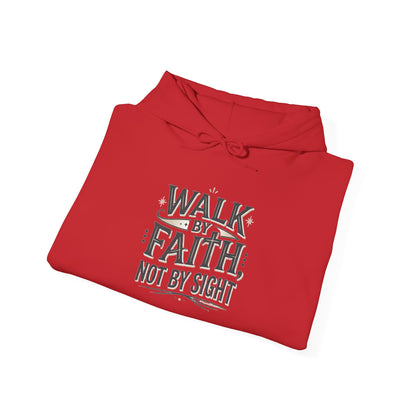 Walk By Faith Hoodie Christian Inspirational Pullover Sweatshirt Hoodie