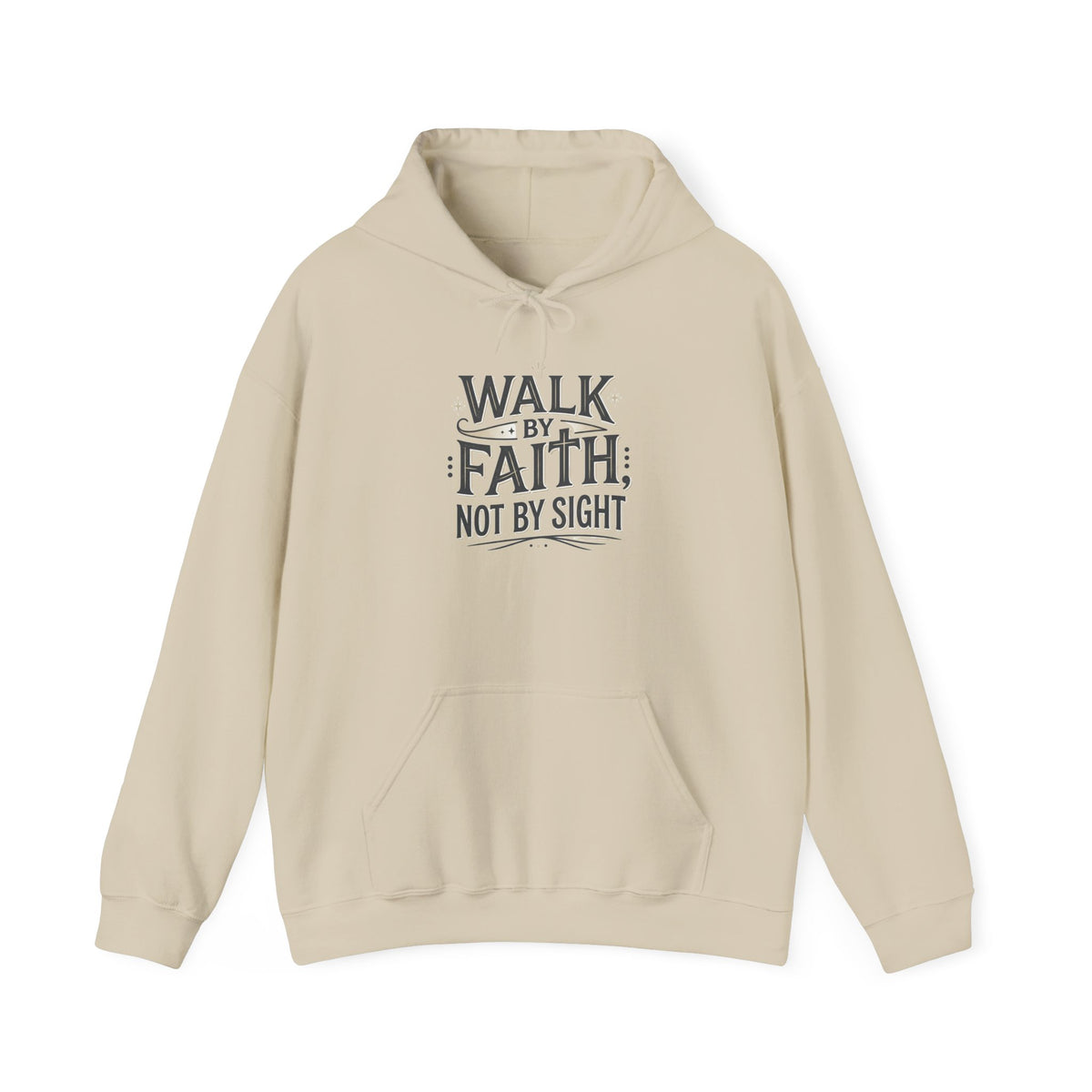Walk By Faith Hoodie Christian Inspirational Pullover Sweatshirt Hoodie