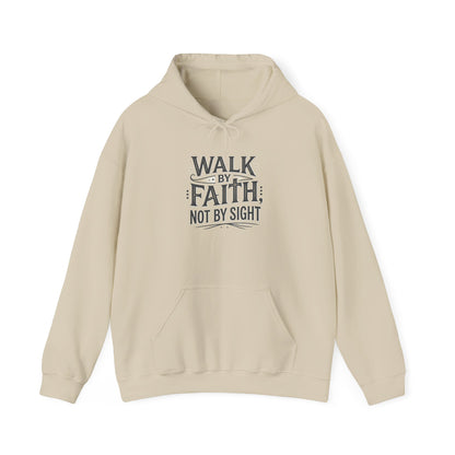 Walk By Faith Hoodie Christian Inspirational Pullover Sweatshirt Hoodie