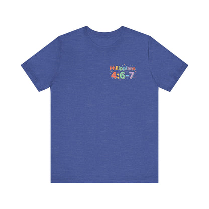 Philippians 4:6-7 Scripture T-Shirt | Bible Verse Tee, Prayer and Thanksgiving Design