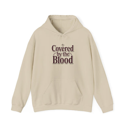 Covered by the Blood Hoodie — Christian Faith Graphic Sweatshirt