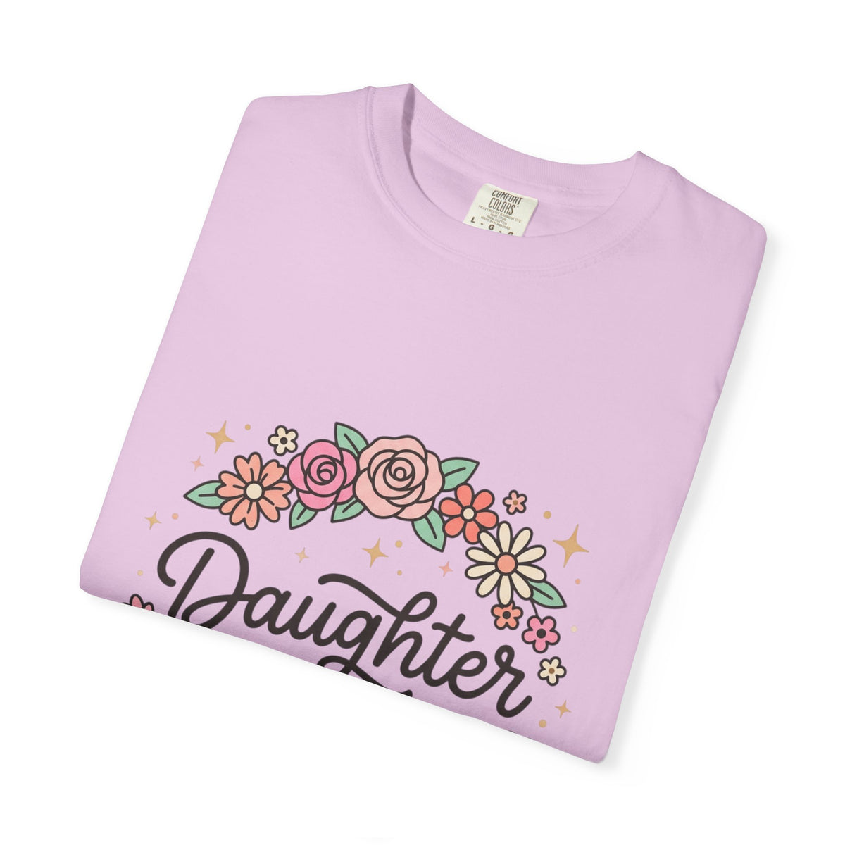 Daughter of Christ floral wreath T-shirt | Christian faith tee