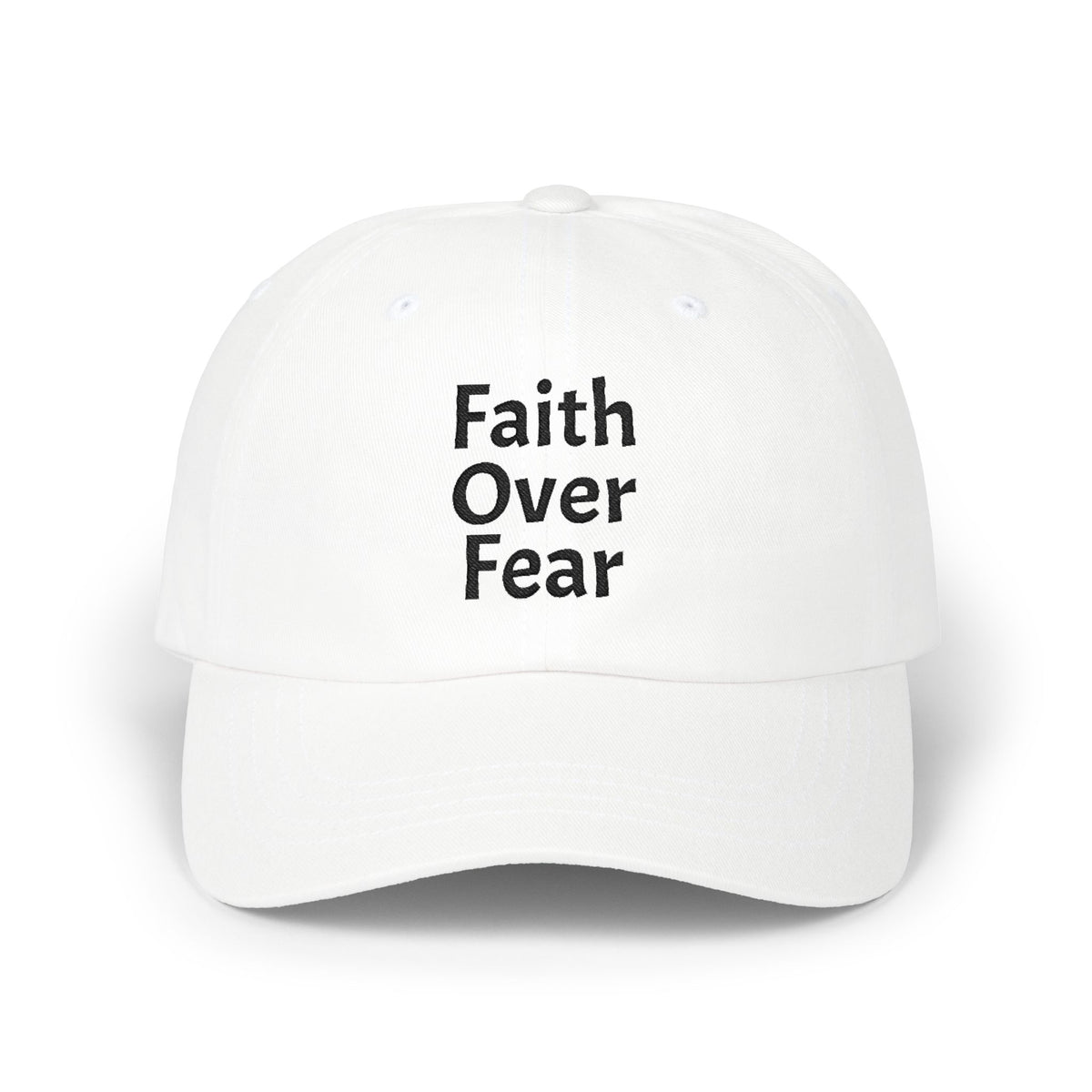 Faith Over Fear Dad Cap | Embroidered Christian Hat