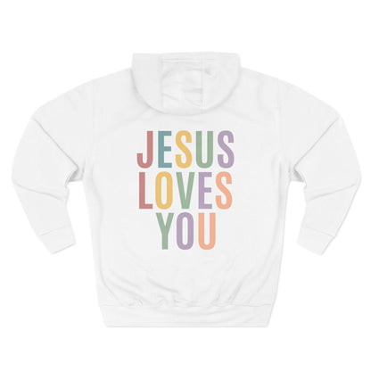 Jesus Loves You Hoodie| Pastel Faith Graphic Hoodie