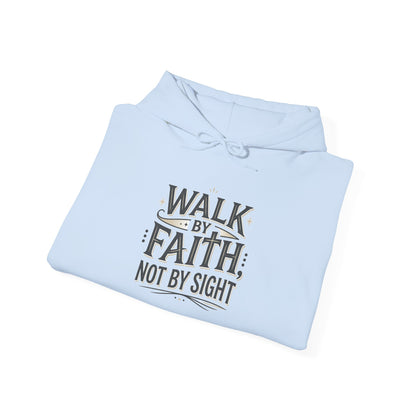 Walk By Faith Hoodie Christian Inspirational Pullover Sweatshirt Hoodie