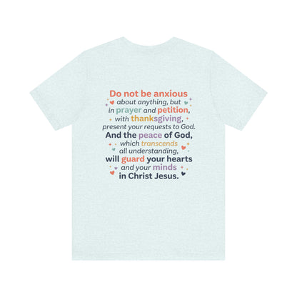 Philippians 4:6-7 Scripture T-Shirt | Bible Verse Tee, Prayer and Thanksgiving Design