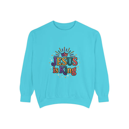 Jesus is King sweatshirt | Christian faith graphic crewneck