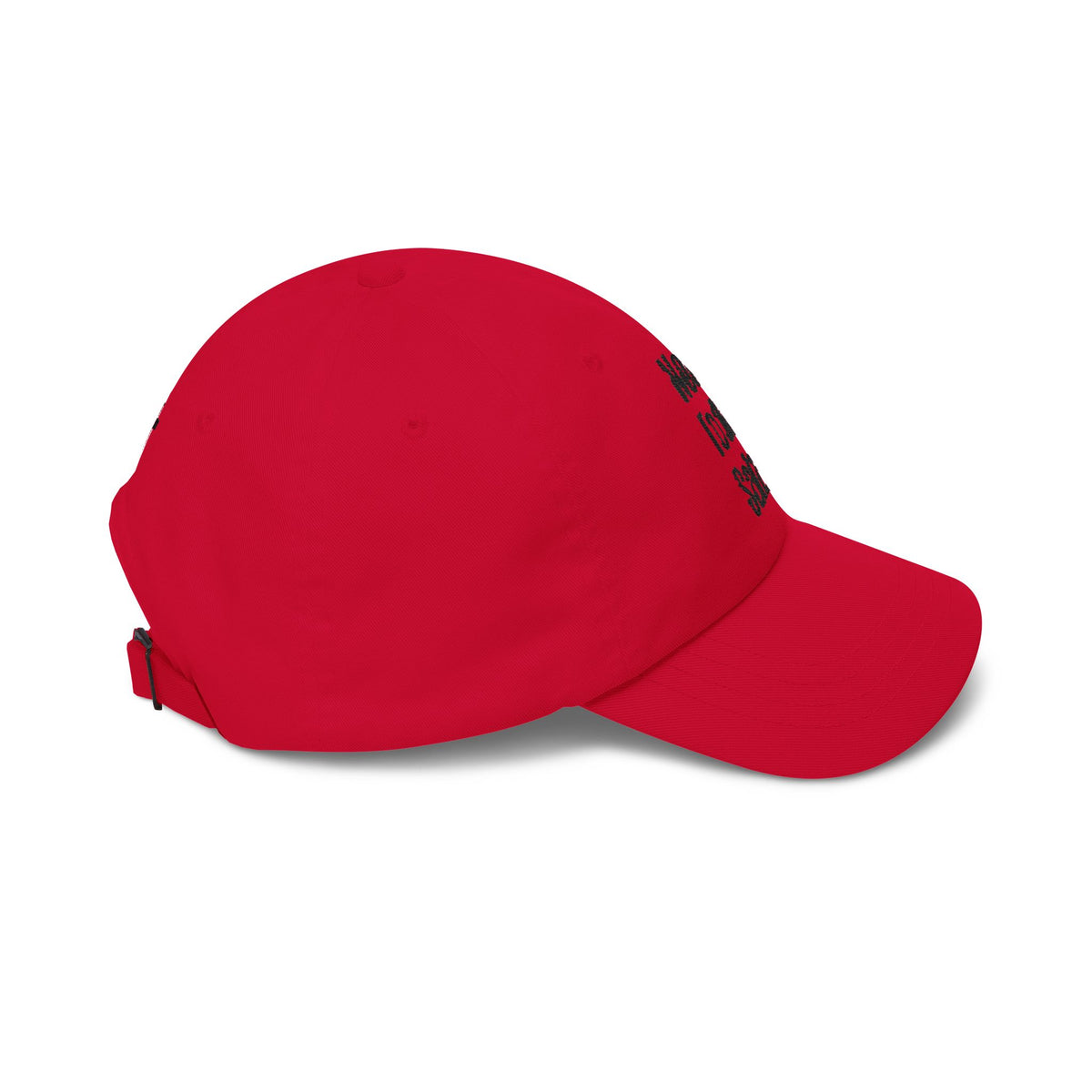Not Today Satan Dad Cap — Embroidered Cross Baseball Hat Christian
