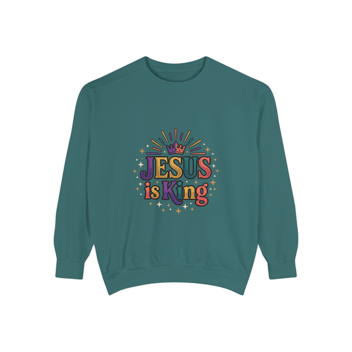 Jesus is King sweatshirt | Christian faith graphic crewneck
