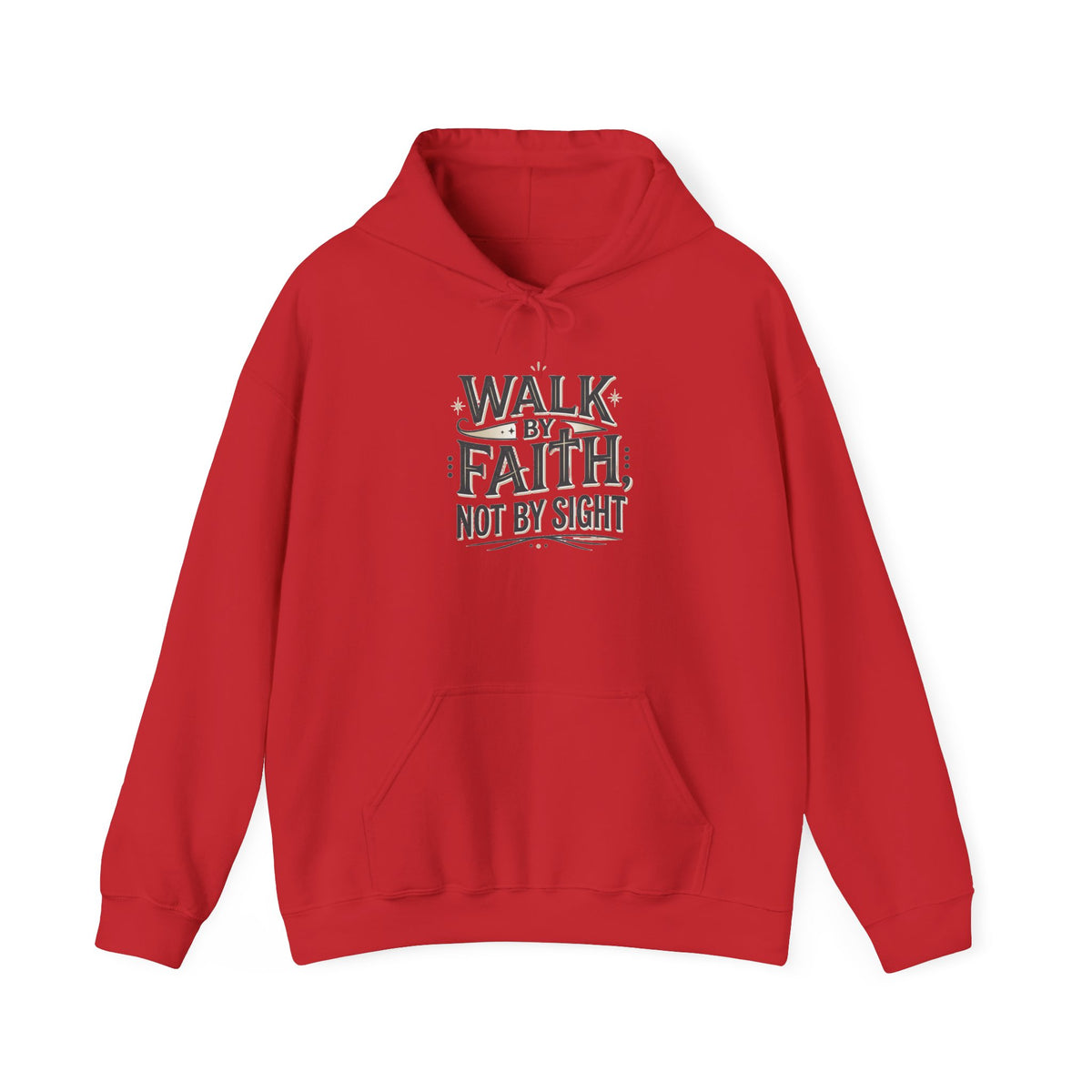 Walk By Faith Hoodie Christian Inspirational Pullover Sweatshirt Hoodie