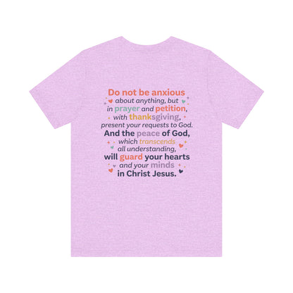 Philippians 4:6-7 Scripture T-Shirt | Bible Verse Tee, Prayer and Thanksgiving Design