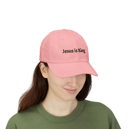 Jesus Is King Dad Cap | Christian Faith Baseball Hat
