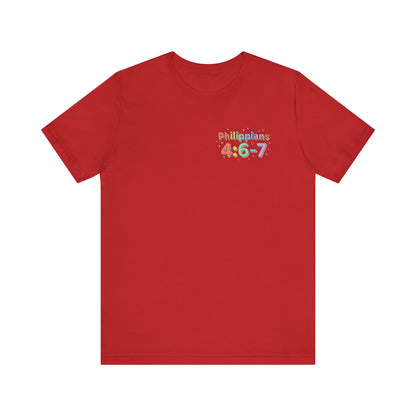 Philippians 4:6-7 Scripture T-Shirt | Bible Verse Tee, Prayer and Thanksgiving Design