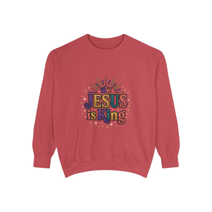 Jesus is King sweatshirt | Christian faith graphic crewneck