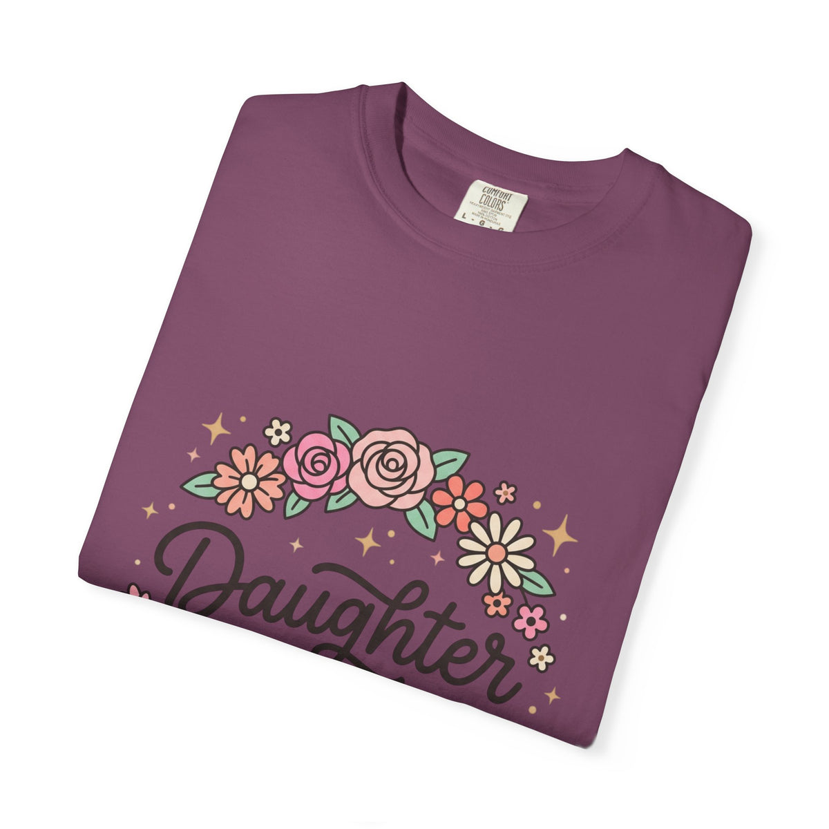 Daughter of Christ floral wreath T-shirt | Christian faith tee