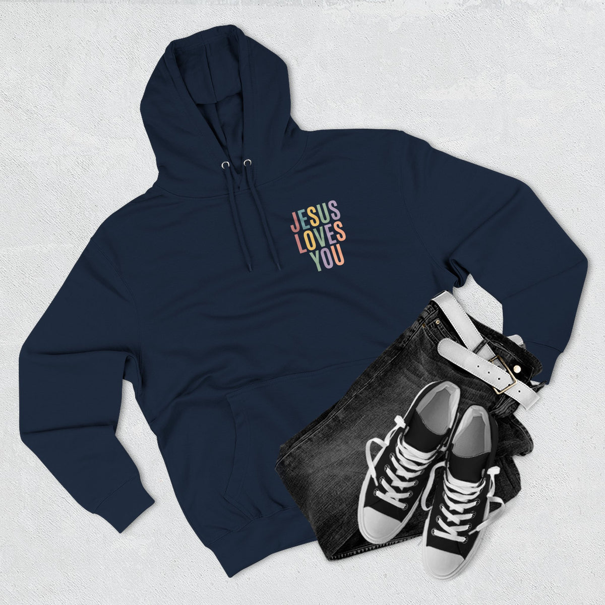 Jesus Loves You Hoodie| Pastel Faith Graphic Hoodie