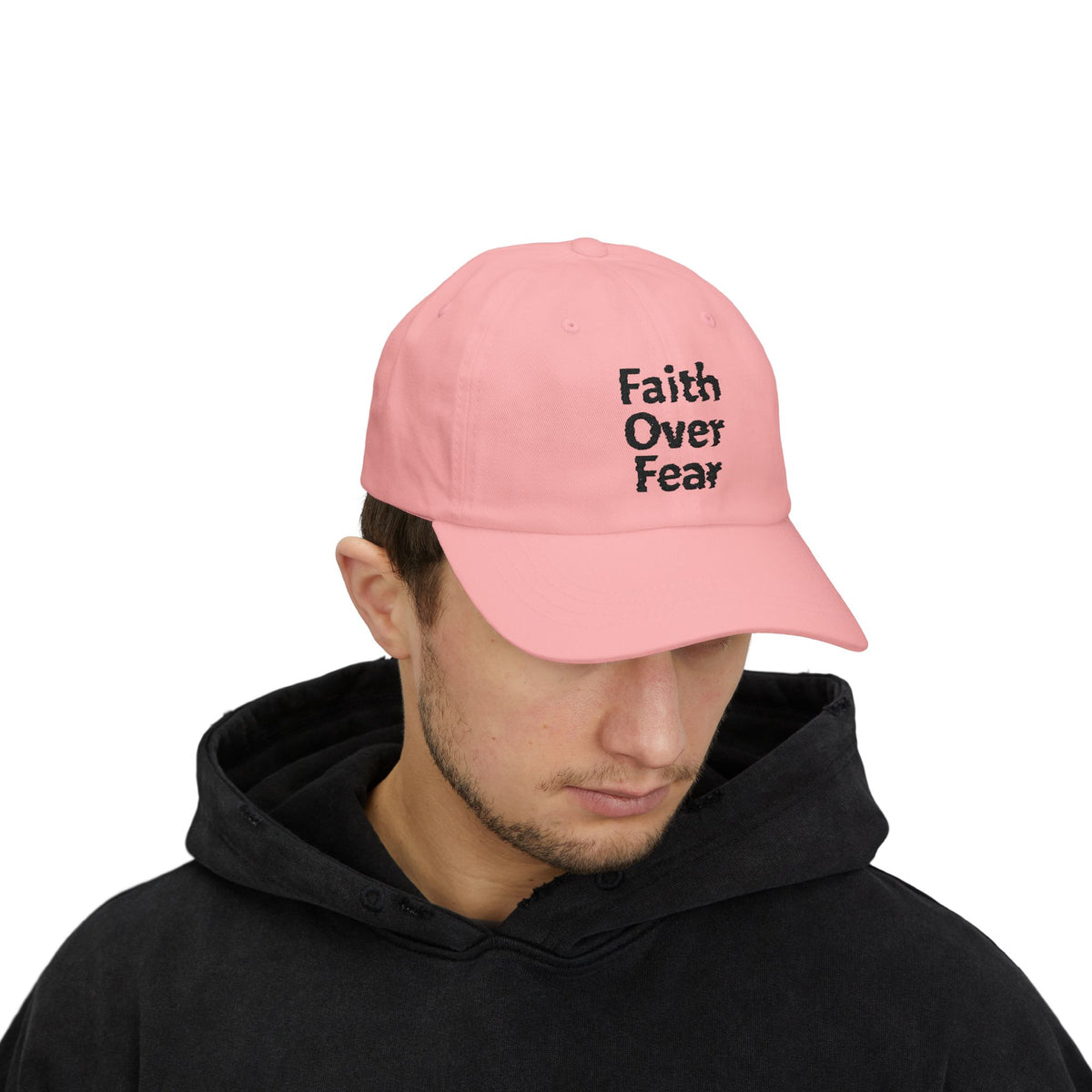 Faith Over Fear Dad Cap | Embroidered Christian Hat