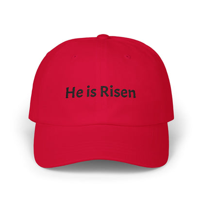 He is Risen Classic Dad Cap | Christian Easter Scripture Embroidered Hat