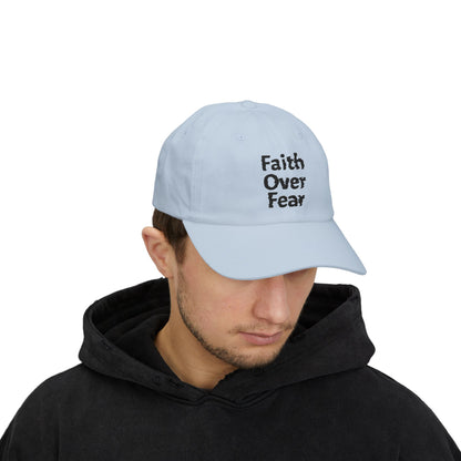 Faith Over Fear Dad Cap | Embroidered Christian Hat